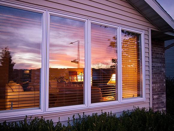 Photo-a-day #290: October 17, 2011 - Reflected Sunset