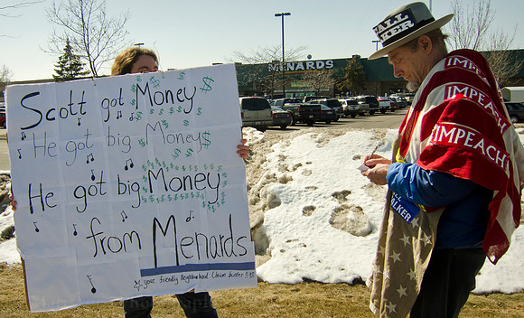 Photo-a-day #72: March 13, 2011 - Protesting Menards