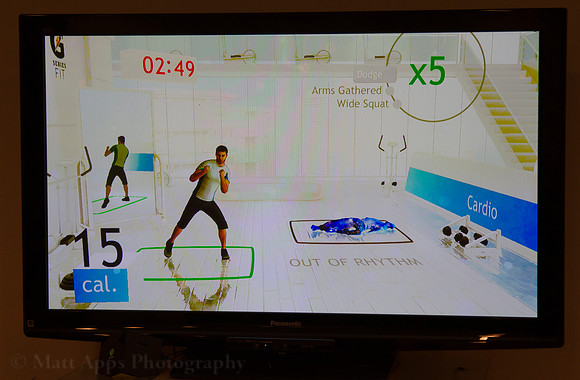 Photo-a-day #4: January 4, 2011 - Kinect Workout FAIL