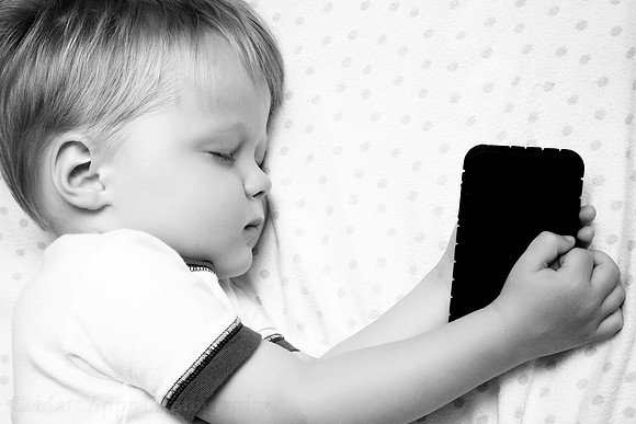 Photo-a-day #205: July 24, 2011 - Cuddling Electronics
