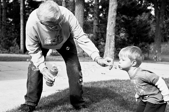 Photo-a-day #248: September 5, 2011 - Blowing Bubbles