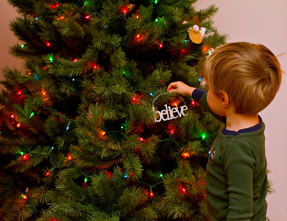 Photo-a-day #337: December 3, 2011 - Christmas Tree Trimming