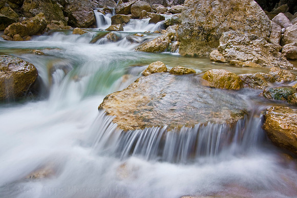 Mountain stream and rapids