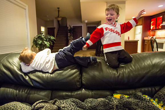 Photo-a-day #95: April 5, 2014 - Couch fun