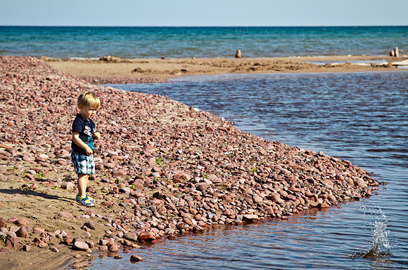 Photo-a-day #219: August 7, 2011 - Throwing Rocks